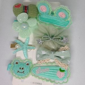 Kawaii Frog Hair Clip Set